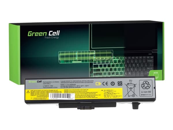 Green Cell - Batteri til bærbar PC (tilsvarer: Lenovo L11L6Y01) - litiumion - 6-cellers - 4400 mAh - svart - for Lenovo G500; G505; G510; G580; G585;