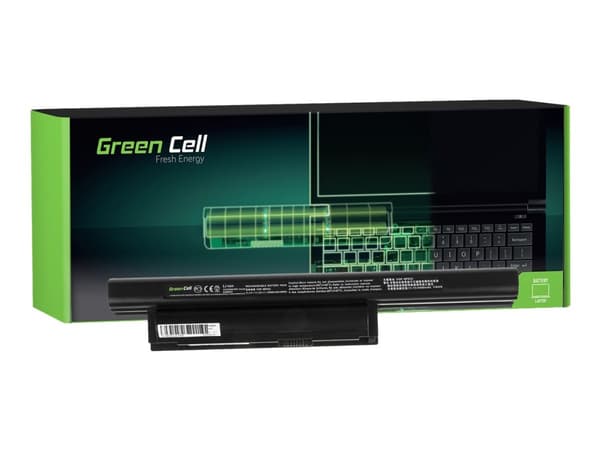 Green Cell - Batteri til bærbar PC (tilsvarer: Sony VGP-BPS22, Sony VGP-BPL22) - litiumion - 6-cellers - 4400 mAh - svart - for Sony VAIO E Series VP