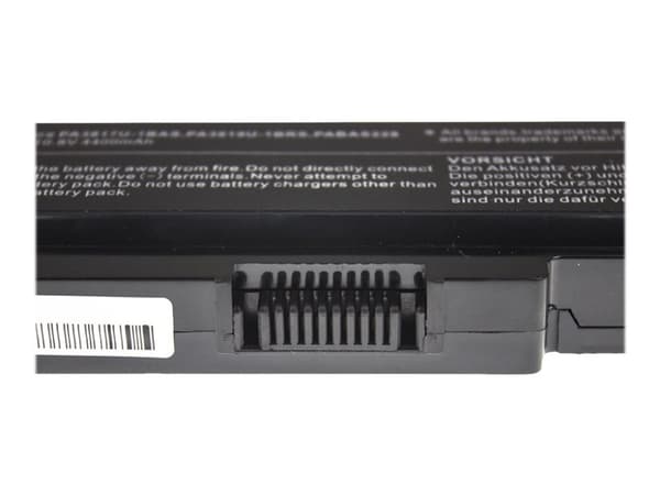 Green Cell - Batteri til bærbar PC (tilsvarer: Toshiba PA3817U-1BRS) - litiumion - 6-cellers - 4400 mAh - svart - for Toshiba Satellite C650, C655, C