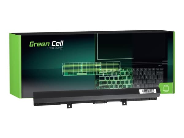 Green Cell - Batteri til bærbar PC (tilsvarer: Toshiba PA5185U-1BRS) - litiumion - 4-cellers - 2200 mAh - svart - for Toshiba Satellite C50, C50D, C5