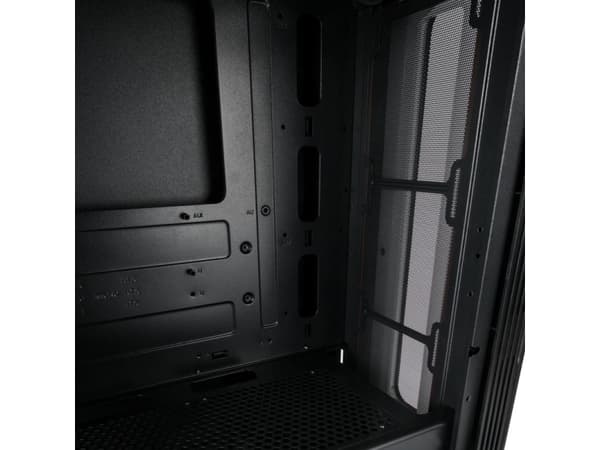 Kolink Nimbus, Midi Tower, PC, Sort, ATX, Micro ATX, Mini-ITX, Plast, Stål, Herdet glass, Multi