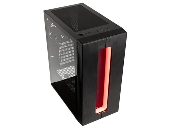Kolink Nimbus, Midi Tower, PC, Sort, ATX, Micro ATX, Mini-ITX, Plast, Stål, Herdet glass, Multi