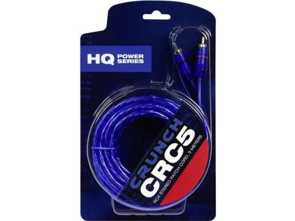 Crunch CRC5 Phono-kabel 5.00 m [2x Cinch-stik - 2x Cinch-stik]