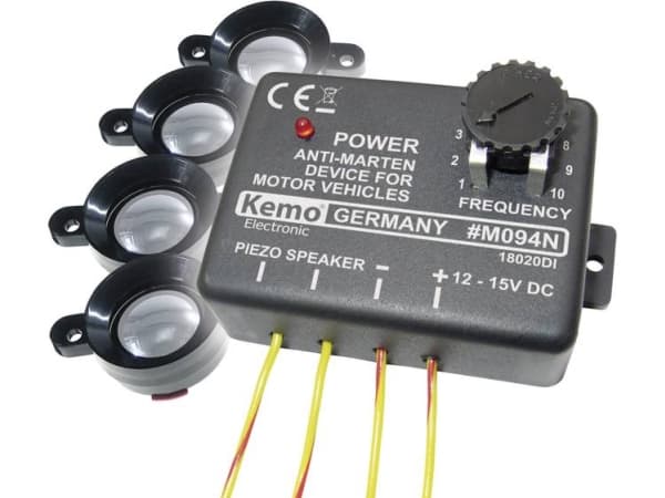 Kemo M094 Ultralydsværn mod mår Med optikbeskyttelse, Adskilt højttaler 1 stk