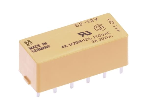 Panasonic S212 Print relä 12 V/DC 4 A 2 x gränslägesbrytare, 2 x brytbrytare 1 st