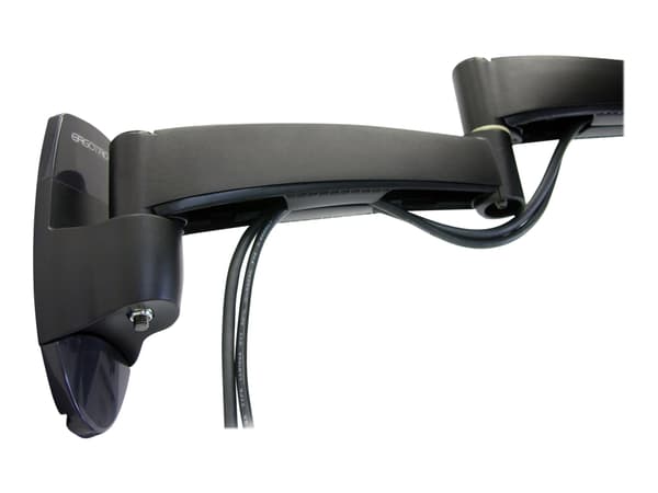 Ergotron 200 Series - Monteringssett (veggarm) - for Skjerm - stål - svart - skjermstørrelse: inntil 32" - veggmonterbar