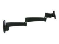 Ergotron 200 Series - Monteringssett (veggarm) - for Skjerm - stål - svart - skjermstørrelse: inntil 32" - veggmonterbar