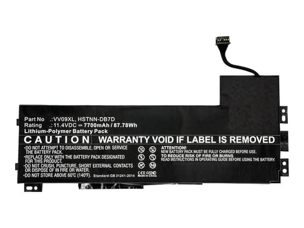 CoreParts - Akun akku - Litium-polymeeri - 7700 mAh - 87.8 Wh - lajittelu - HP ZBook 15 G3 Mobile Workstation, 17 G3 Mobile Workstation -malliin