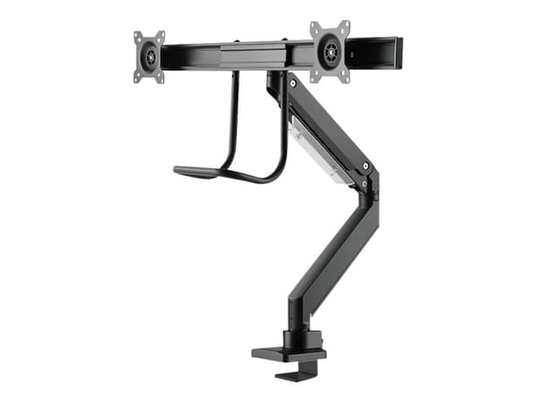 Neomounts NM-D775DX - Monteringssats - fullständig rörelse - för 2 LCD-bildskärmar - svart - skärmstorlek: 10"-32" - klämma, monterbar, skyddshylsa,