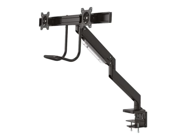 Neomounts NM-D775DX - Monteringssats - fullständig rörelse - för 2 LCD-bildskärmar - svart - skärmstorlek: 10"-32" - klämma, monterbar, skyddshylsa,