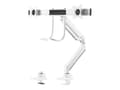 Miniatyrbilde 4 av 5: Neomounts NM-D775DX - Monteringssett - full bevegelse - for 2 LCD-skjermer - aluminium - hvit - skjermstørrelse: 10"-32" - klemmemonterbar, malje, sk