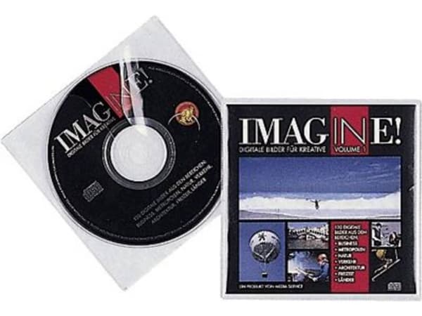 Durable CD COVER Pocket - CD-lomme - kapasitet: 1 CD - gjennomsiktig (en pakke 10)