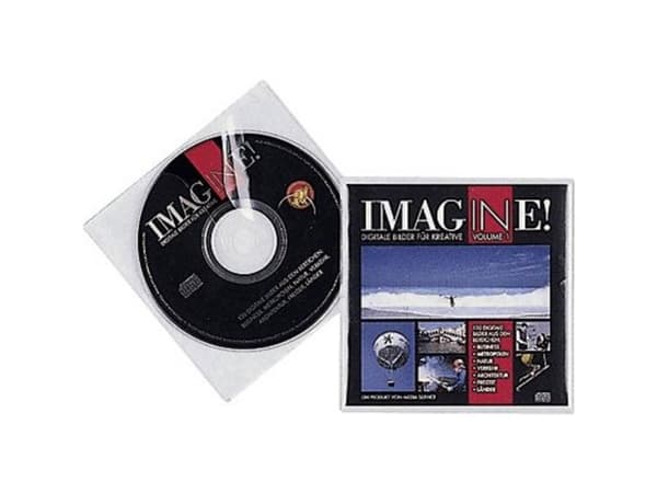 Durable CD COVER Pocket - CD-lomme - kapasitet: 1 CD - gjennomsiktig (en pakke 10)