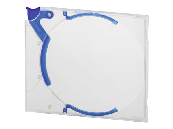 Durable QUICKFLIP Standard - Uttrykningsboks for lager-CD - kapasitet: 1 CD/DVD - blå (en pakke 10)