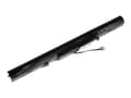 Miniatyrbilde 3 av 5: Green Cell - Batteri til bærbar PC (tilsvarer: ASUS A41-X550E) - litiumion - 4-cellers - 2200 mAh - svart - for ASUS F550; F750; K550; K750; R510; R7