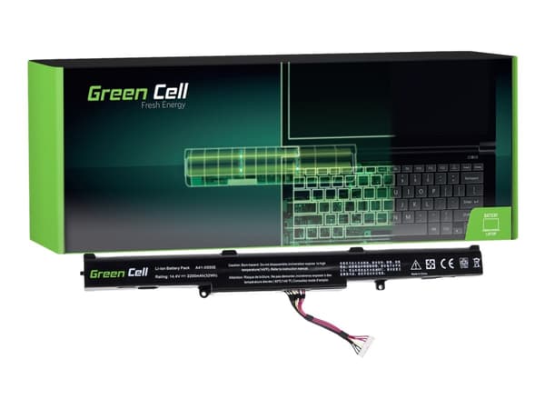 Green Cell - Batteri til bærbar PC (tilsvarer: ASUS A41-X550E) - litiumion - 4-cellers - 2200 mAh - svart - for ASUS F550; F750; K550; K750; R510; R7