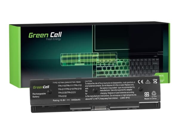 Green Cell - Batteri til bærbar PC (tilsvarer: HP PI06) - litiumion - 6-cellers - 4400 mAh - svart - for HP Pavilion Laptop 14, 15, 17