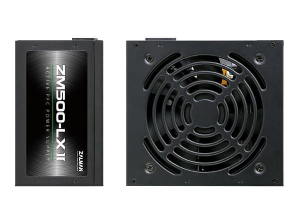 ZALMAN ZM500-LXII - Strømforsyning (intern) - ATX12V 2.31 - AC 200-240 V - 500 watt - aktiv PFC