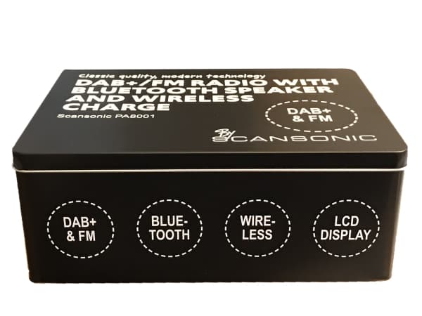 Scansonic PA8001 DAB+ radio med trådløs oplader