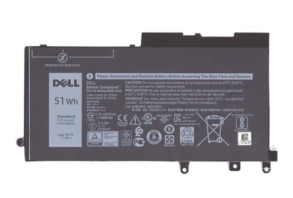 Dell - Batteri til bærbar PC - litiumion - 3-cellers - 4254 mAh - 51 Wh - svart - for Latitude 5280, 5480