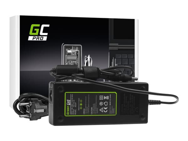 Green Cell PRO - Strömadapter - AC - 120 Watt - svart - för Toshiba Satellite A200, A300, A350D, A500, A505, A660, L300D, L350 Svart