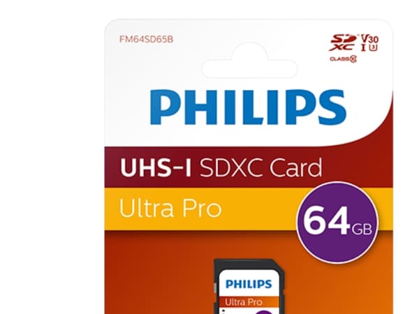 Philips Ultra Pro FM64SD65B - Flash-minneskort - 64 GB - Video Class V30 / UHS-I U3 / Class10 - SDXC UHS-I
