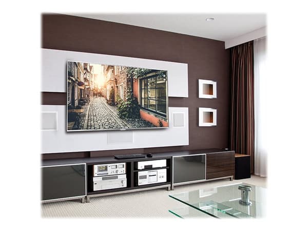 B-TECH BT9901 - Brakett - lav profil - for flatpanel - svart - skjermstørrelse: 55"-100" - veggmonterbar