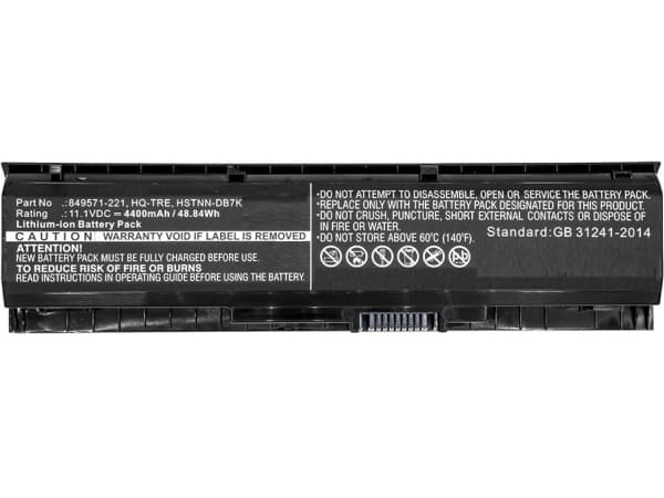 CoreParts - Akun akku tietokoneeseen - Litiumion - 4400 mAh - 48.8 Wh - lajittelu - OMEN by HP 17; HP Pavilion 17 -malliin