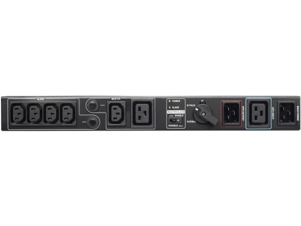 PowerWalker MBS - Ohituskytkin (rack-versio) - AC 208/220/230/240 V - lähtöliittimet: 6 - 19" - musta