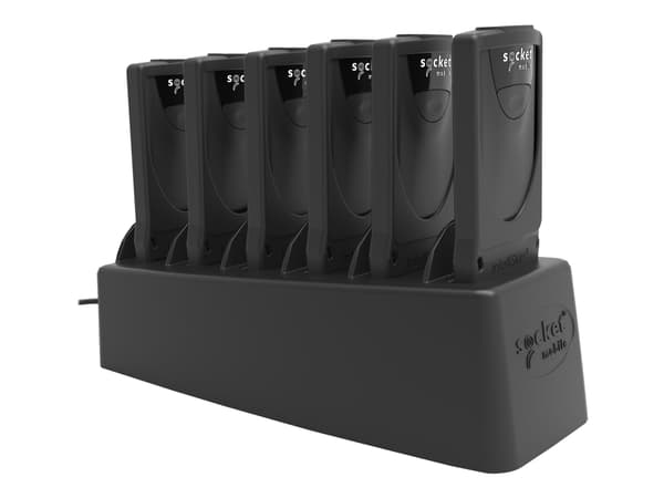DuraCase 6 Bay Charger - viivakoodiskannerin latausteline - Eurooppa - DuraScan D800, D840, D860 -laitteille