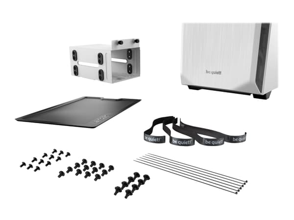 be quiet! Pure Base 500 - Minitower - ATX / Micro-ATX / ITX - ingen strømforsyning - USB / Audio - Hvit (inkl. 2 x Pure Wings 2 vifter)