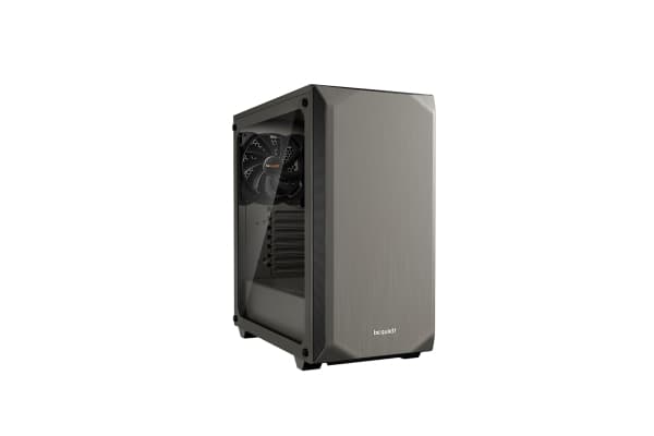 be quiet! Pure Base 500 - Minitower - Tempered glass - ATX/Micro-ATX/ITX - ingen strømforsyning - USB/Lyd - Grå (Inkl. 2 x Pure Wings 2 blæsere)