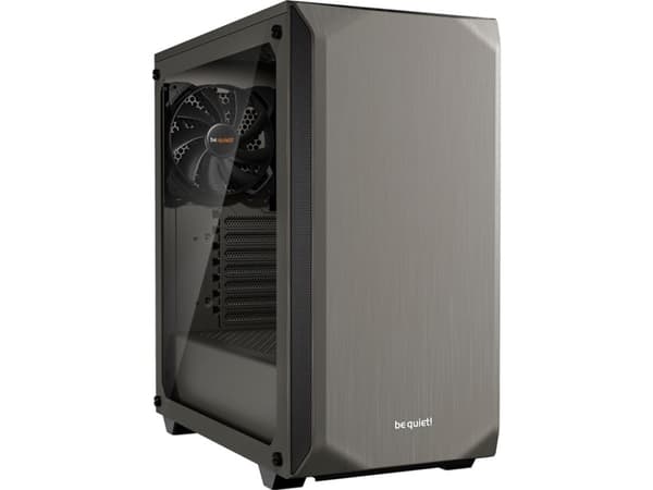 be quiet! Pure Base 500 - Minitower - Tempered glass - ATX/Micro-ATX/ITX - ingen strømforsyning - USB/Lyd - Grå (Inkl. 2 x Pure Wings 2 blæsere) Grå