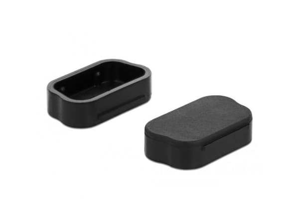 Delock Sub-D 9 / Sub-D 15 - Dammskydd - svart (paket om 10)