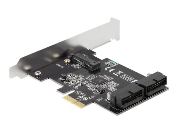 Delock PCI Express Card to 2 x internal USB 3.0 Pin Header - USB-adapter - PCIe 2.0 - USB 3.0 (intern) x 2