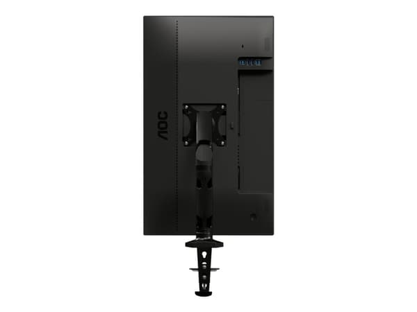 AOC AS110D0 - Monteringssett - justerbar arm - for LCD-skjerm - aluminiumslegering - svart - skjermstørrelse: inntil 27" - skrivebordsmonterbar