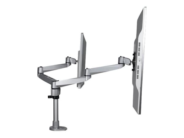StarTech.com Skrivbordsmonterad arm för dubbelskärm - Svängbar - Premium - Monteringssats - justerbar arm - för 2 LCD-bildskärmar - aluminium - silve