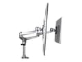Miniatyrbild 4 av 5: StarTech.com Skrivbordsmonterad arm för dubbelskärm - Svängbar - Premium - Monteringssats - justerbar arm - för 2 LCD-bildskärmar - aluminium - silve
