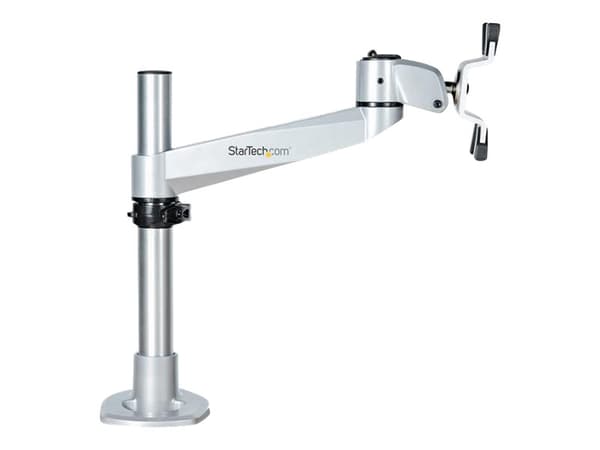 StarTech.com Desk Mount Monitor Arm, VESA or Apple iMac/Thunderbolt Display up to 14kg, Articulating Height Adjustable Single Desktop Monitor Pole Mo