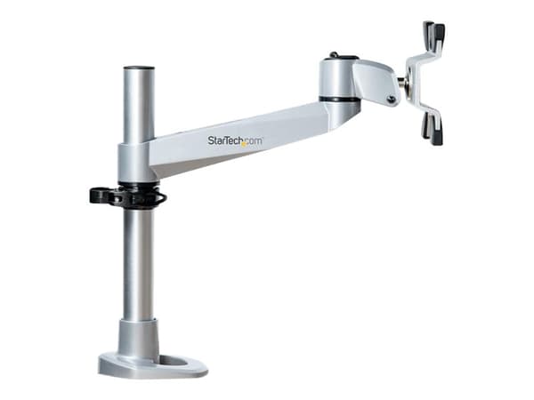 StarTech.com Desk Mount Monitor Arm, VESA or Apple iMac/Thunderbolt Display up to 14kg, Articulating Height Adjustable Single Desktop Monitor Pole Mo