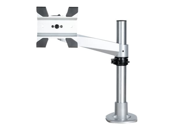 StarTech.com Desk Mount Monitor Arm, VESA or Apple iMac/Thunderbolt Display up to 14kg, Articulating Height Adjustable Single Desktop Monitor Pole Mo Sølv