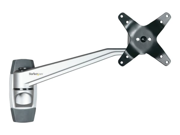 StarTech.com Wall Mount Monitor Arm - 10.2" Swivel Arm - For up to 34" VESA - Brakett - justerbar arm - for LCD-skjerm - aluminium - sølv - skjermstø