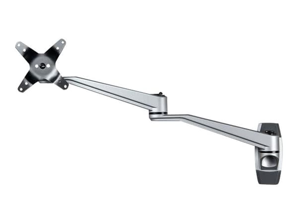 StarTech.com Wall Mount Monitor Arm, Articulating Ergonomic VESA Wall Mount Monitor Arm, 20" (52cm) Long , Single 34" Display up to 30.9lb/14kg, Swiv Sølv