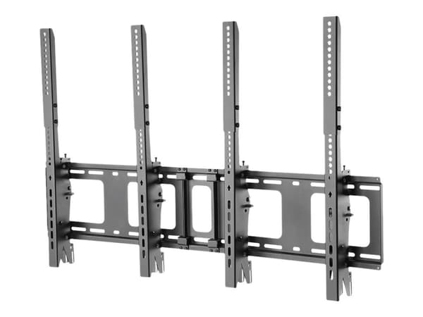 Neomounts NS-WMB200P - Fäste - för 2 LCD-bildskärmar - svart - skärmstorlek: 40"-52" - väggmonterbar