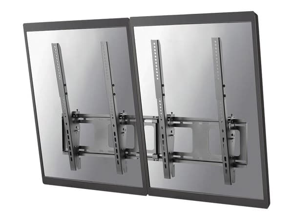 Neomounts NS-WMB200P - Fäste - för 2 LCD-bildskärmar - svart - skärmstorlek: 40"-52" - väggmonterbar