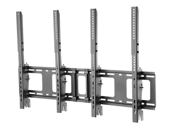 Neomounts NS-WMB200P - Fäste - för 2 LCD-bildskärmar - svart - skärmstorlek: 40"-52" - väggmonterbar Svart