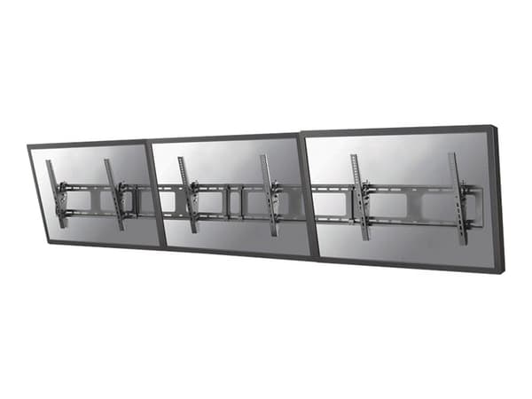Neomounts NS-WMB300 - Brakett - for 3 LCD-skjermer - svart - skjermstørrelse: 40"-52" - veggmonterbar
