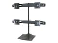 Miniatyrbilde 3 av 5: Ergotron DS100 Quad-Monitor Desk Stand - Stativ - for 4 LCD-skjermer - aluminium, stål - svart - skjermstørrelse: inntil 24" - skrivebord