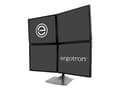 Miniatyrbilde 4 av 5: Ergotron DS100 Quad-Monitor Desk Stand - Stativ - for 4 LCD-skjermer - aluminium, stål - svart - skjermstørrelse: inntil 24" - skrivebord