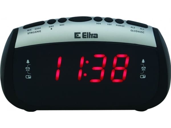 ZOSIA ELTRA ALARMKLOKKE RADIO svart